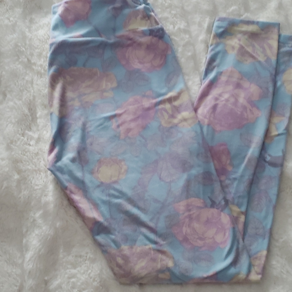 Lularoe floral leggings OS
